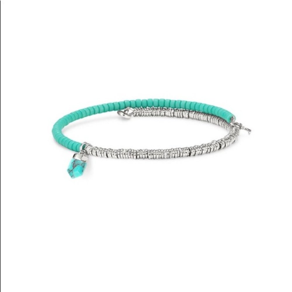 Turquoise/Charm Bracelet Keep Collective Friendship Beaded Bracelet